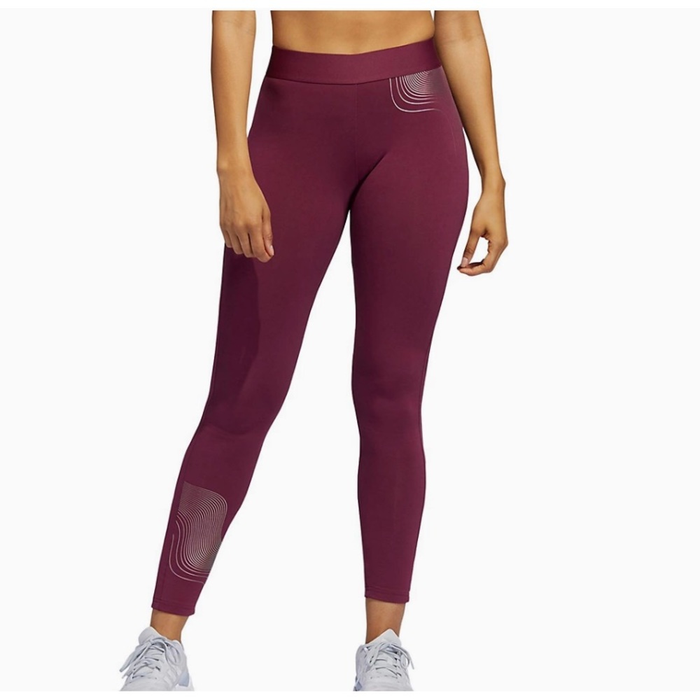 NWT adidas PRIME GREEN HOLIDAY GFX TIGHT  Color: Victory Crimson